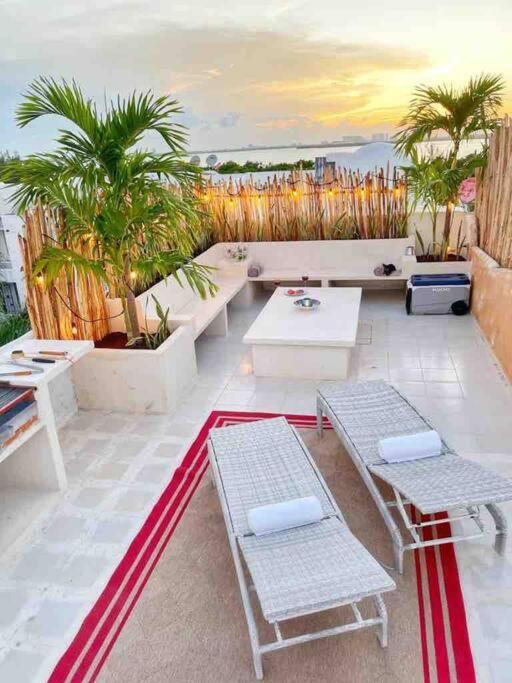 Rooftop Penthouse 3 Bedrooms, Sleeps 8! Cancun Luaran gambar
